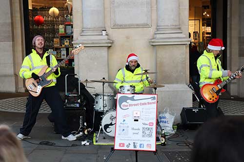 Christmas Band in Trafalgar Square