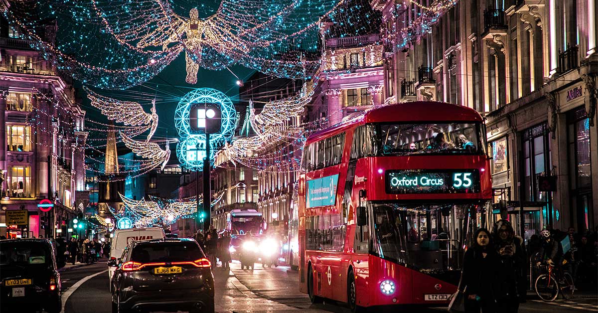 Regent Street at Christmas London versus New York City