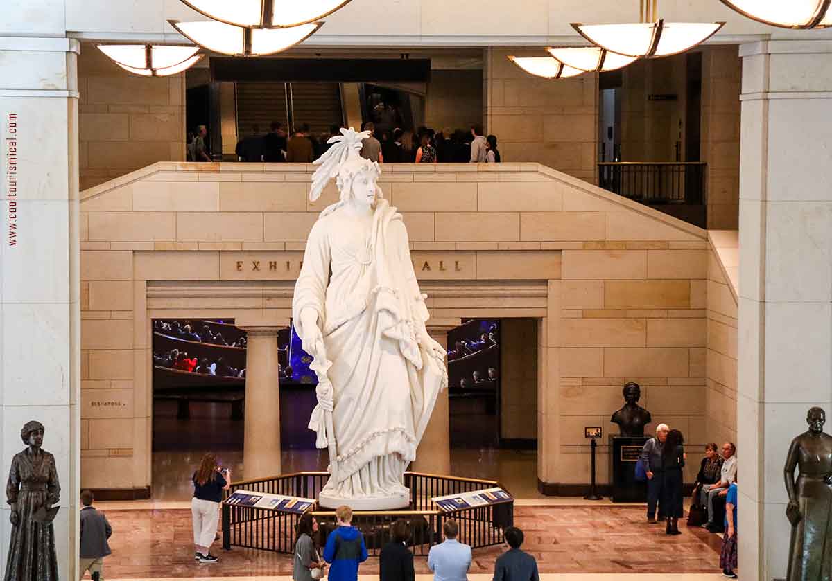 Exhibition Hall U.S. Capitol in Washington D.C.