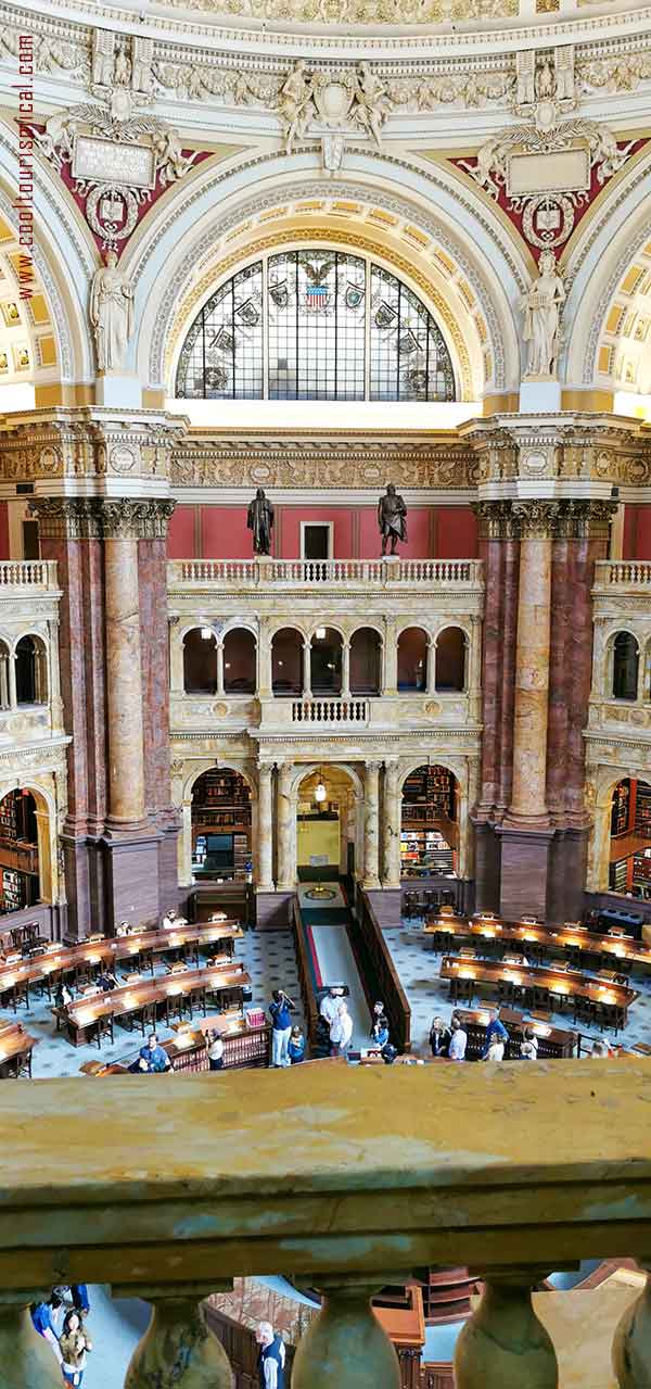 The Main Reading Room of Library of Congress in Washington DC