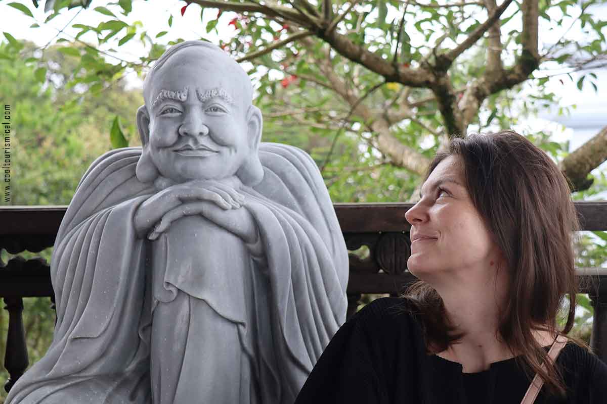 Meditation Statue in Vietnam Da Nang Ba Na Hills
