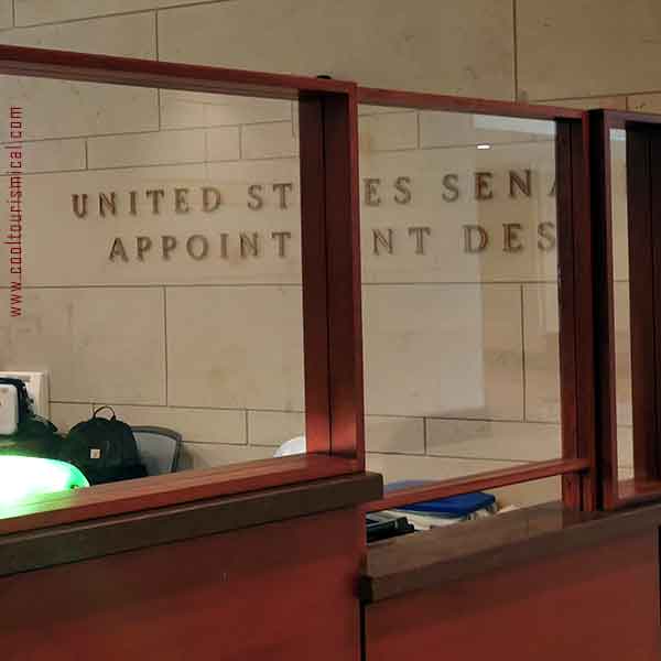 US Capitol Visitors Senate Appointment desk