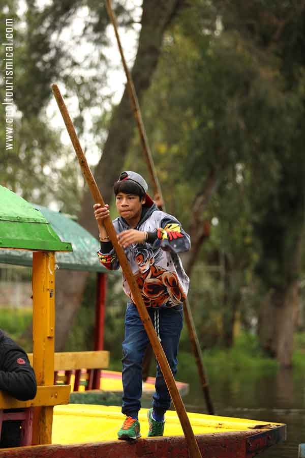 Xochimilco Gondolier Boat Driver