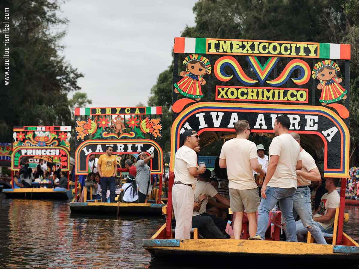 Xochimilco Mexico City Fiesta on a Saturday Afternoon